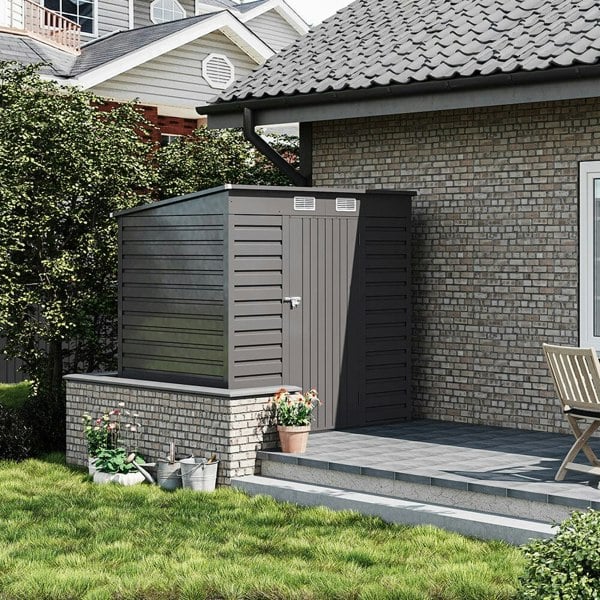 Outdoor Galvanized Steel Storage Shed Living and Home 