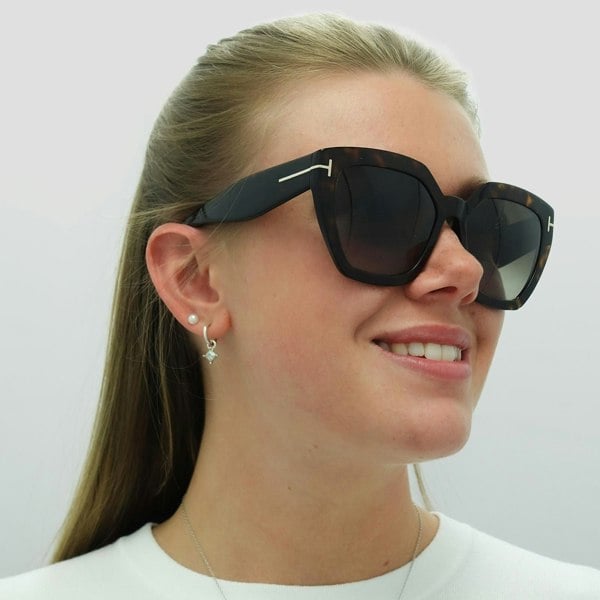 Tom Ford Sunglasses FT0939 Phoebe 52K Dark Havana Gradient Roviex Brown