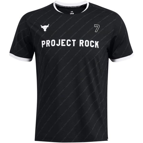 Under Armour Mens Project Rock Rugby T-Shirt - Black - 