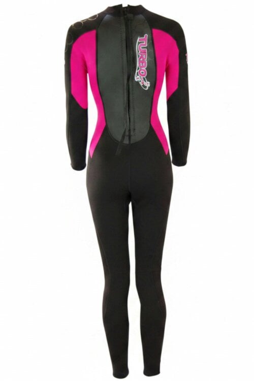 TWF Women's Turbo - Back Zip 2.5mm Fullsuit Wetsuit - Black/Pink
