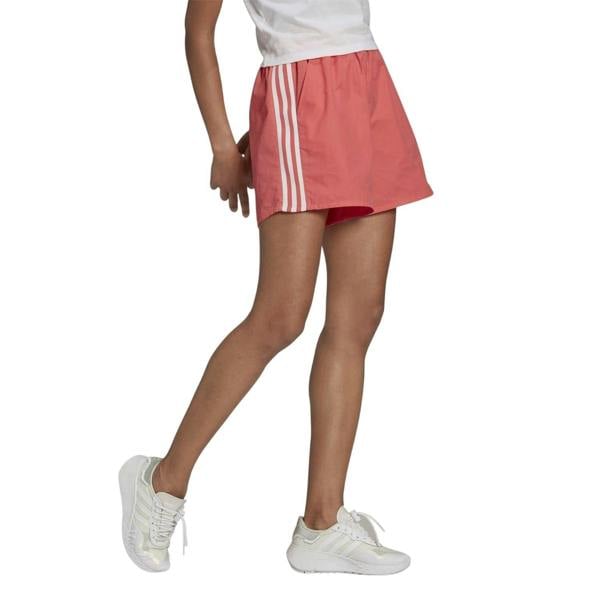 Adidas Womens/Ladies 3 Stripes Shorts - Pink - 