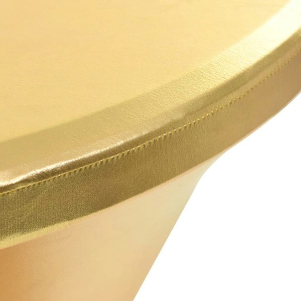 Berkfield 2 pcs Table Covers Stretch 80 cm Gold
