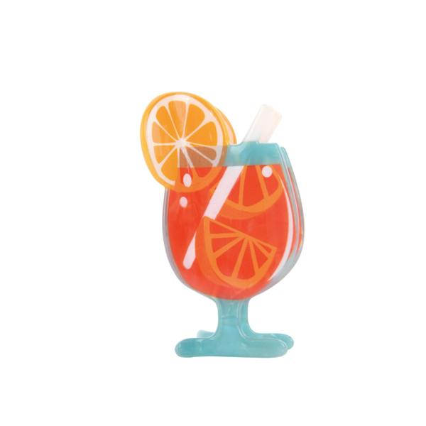Gold Trip Orange Spritz Claw Clip