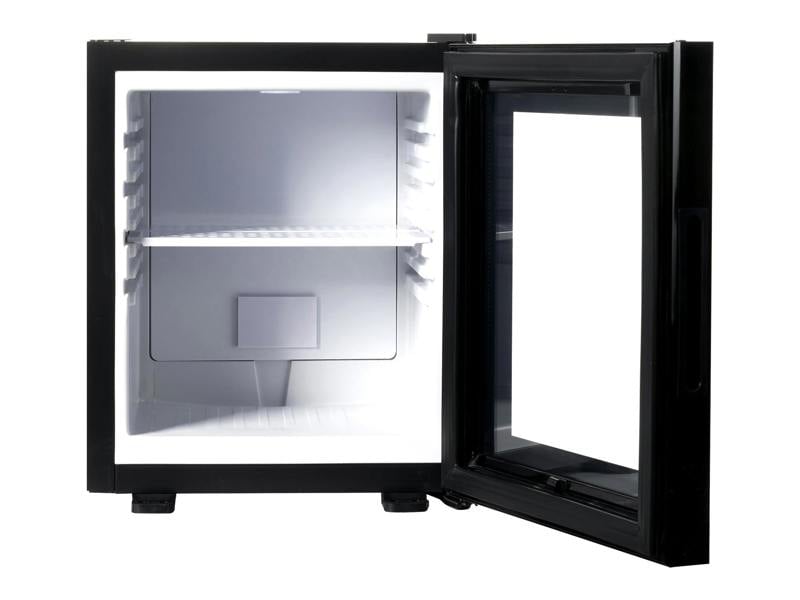 Corby Eton 20L Glass Door Minibar in Black - UK Plug