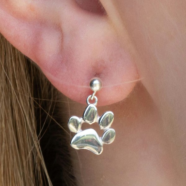 Mylee London Personalised Paw Print Earrings