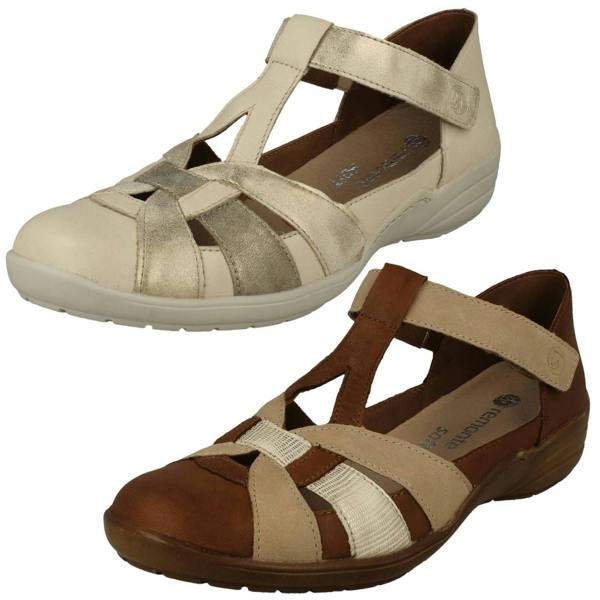 Remonte Ladies Remonte Cut Out Detailed Wide Fitting Summer Shoes R7601