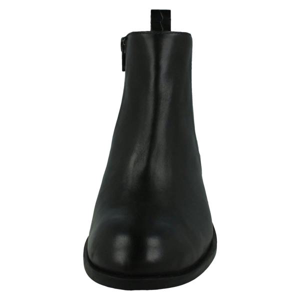 Leather Collection Ladies Leather Collection Zip Up Chelsea Boots F51174