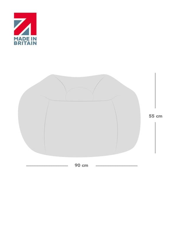 rucomfy Indoor Classic Velora Adult Bean Bag Chair - Large Bean Bag Seat