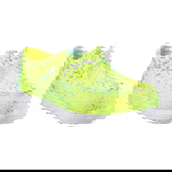 HEYDUDE Wally Party Mesh Polyester Men's Lime Punch/White Moccasins Shoes
