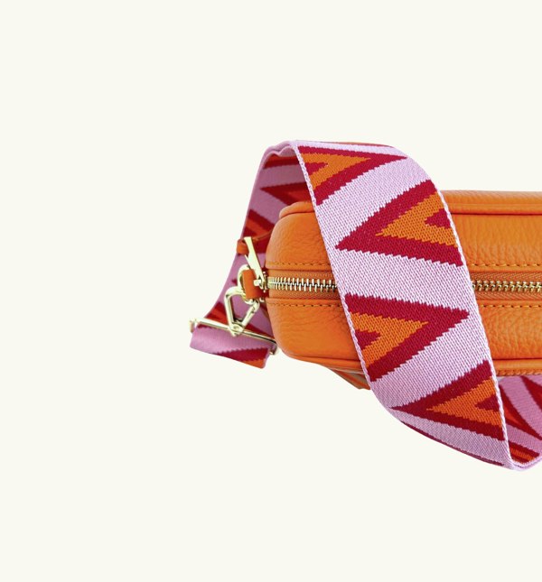 Apatchy Pink & Orange Triangle Strap