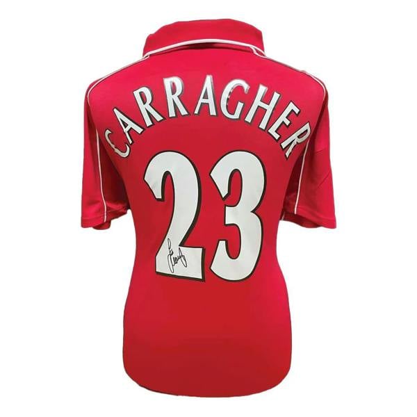 Unbranded Jamie Carragher signed Liverpool shirt — Framed
