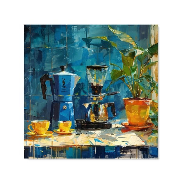 Warren Reed - Designer Morning Coffee: A Painterly View Kitchen Splashback