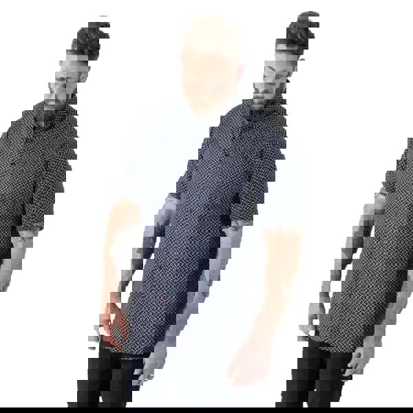 Duke Mens Melrose D555 Icon Kingsize Short-Sleeved Shirt - Navy - 