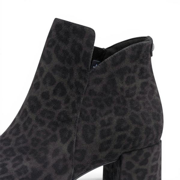 Tamaris Women's Grey Faux Heeled Ankle Boots - 25354-43