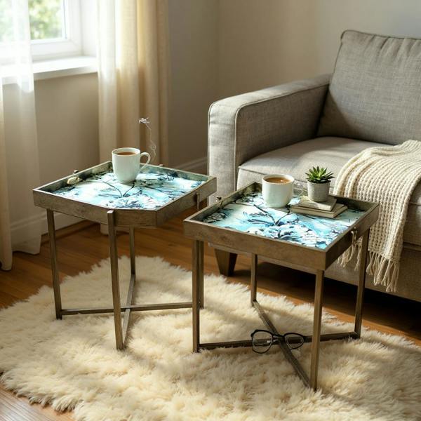 53/45CM SET 2 SQUARE TABLE