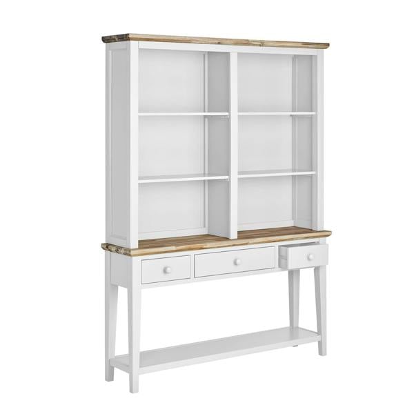 Statement Furniture Florence Console Table and Hutch, Display Cabinet with Shelves