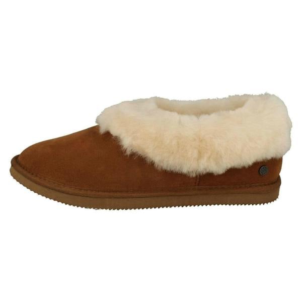 Padders Ladies Padders Fur Trim Slippers Cuddle