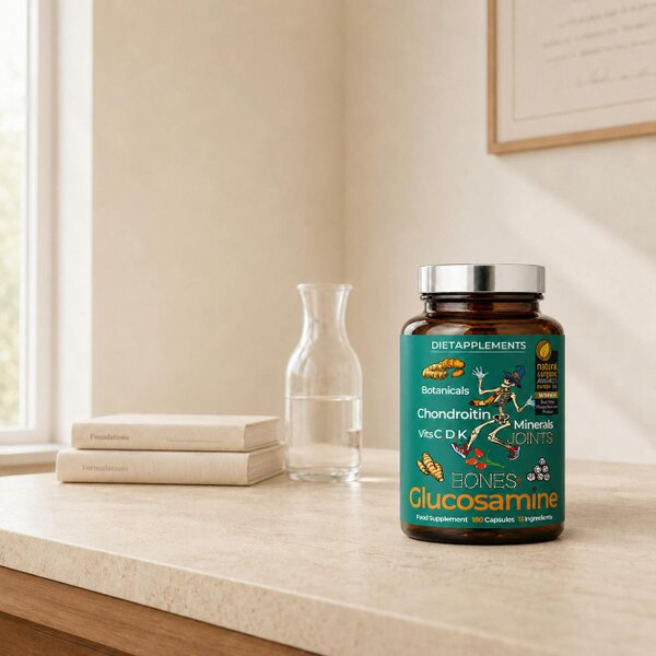 Dietapplements Glucosamine, Chondroitin, Turmeric, Vitamins & Minerals for the Bones & Joints