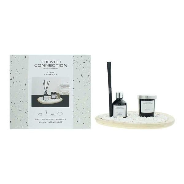 French Connection Lemon & Lavender Diffuser 50ml + Candle 55g