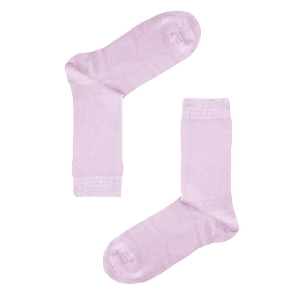 Jemsox Luxury Socks Multipack 3 Pairs / 5-Pairs Lavender Purple Plain Colour Men's Crew Socks Size 7-12