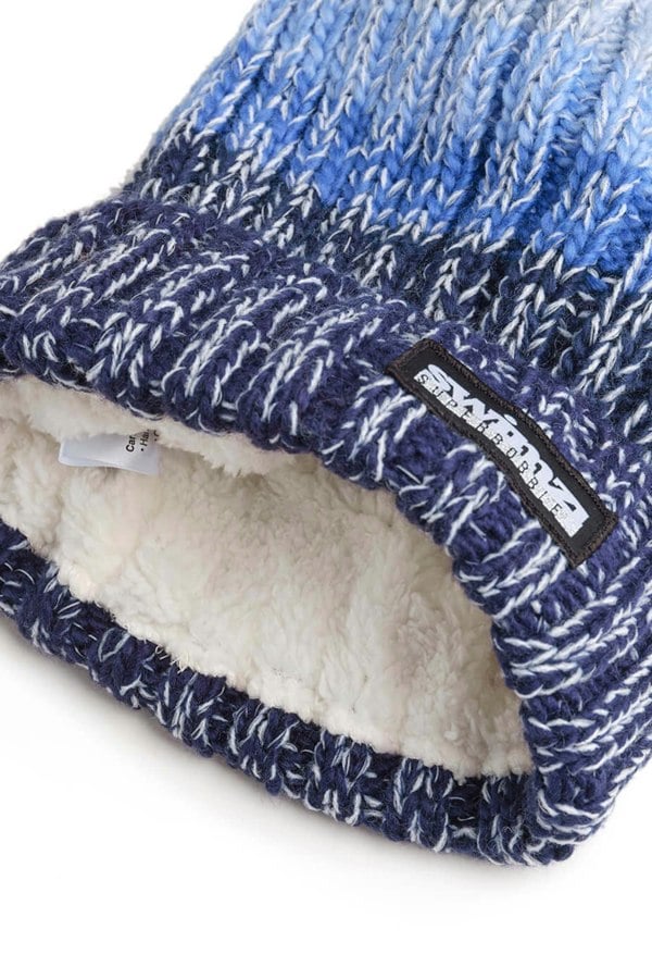 SuperBobble Gradient Rib Hat - Blue