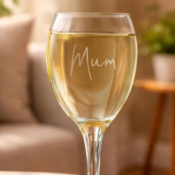 Abode Home & Gifts Personalised Name Wine Glass
