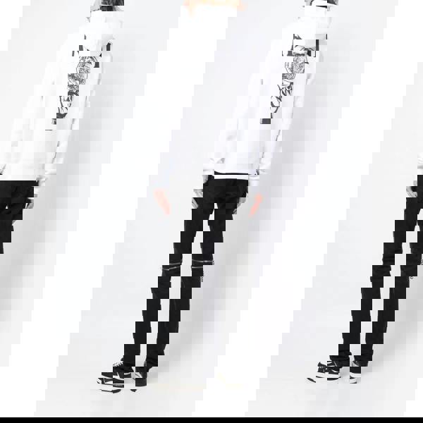 Amiri Crystal Ball Logo Hoodie   in  White