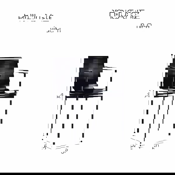 Rit Concept Choi Dining Chair With Armrest, Leather