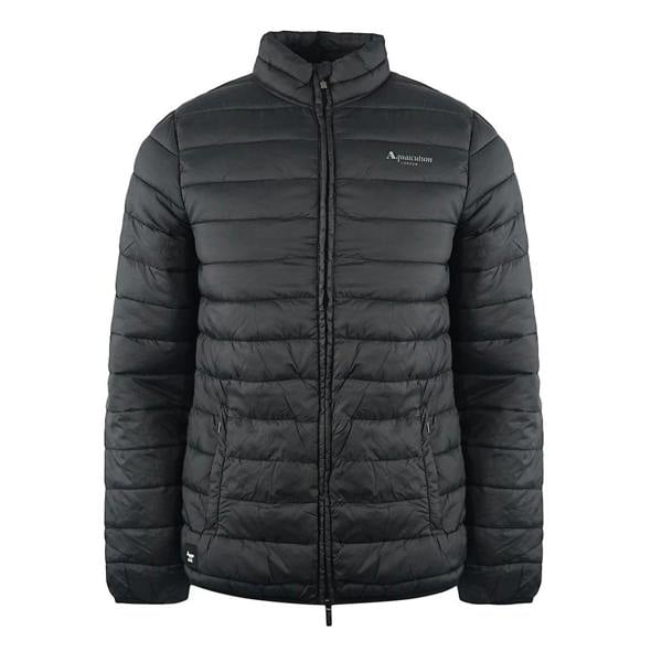 Aquascutum Mens Logo Padded Jacket - Black - 