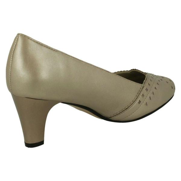 Padders Ladies Padders Heeled Court Shoes Janet