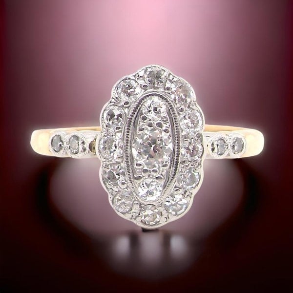 Vintage Tom An antique Diamond cluster ring