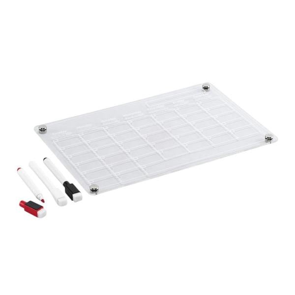 MidOcean Arcylic Magnetic A4 Wall Planner - Transparent - 