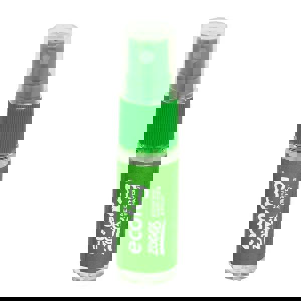 Zoggs Ecofog anti-fog spray bottle with green cap and plant-based derivatives