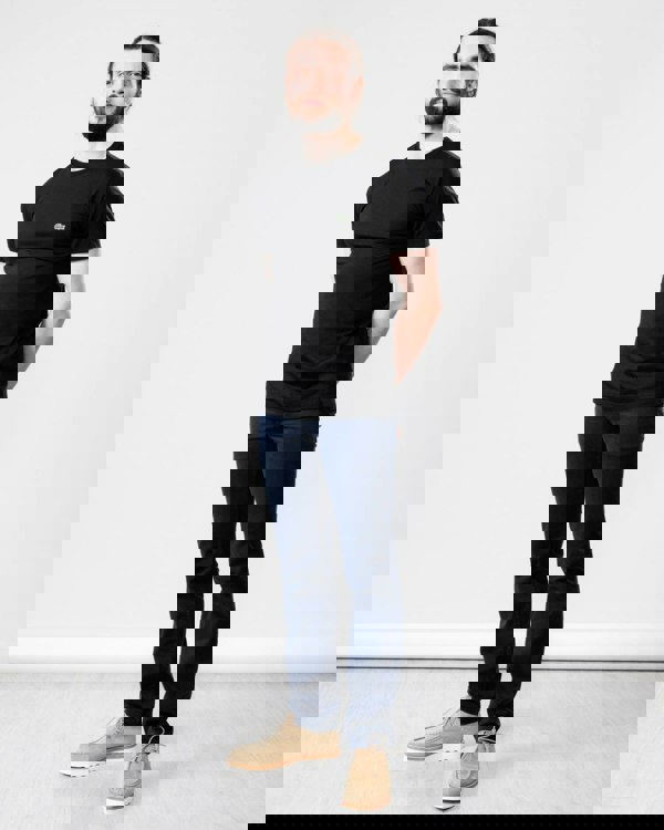 Lacoste Mens Crew Neck Pima Cotton Jersey T-Shirt - Black 031