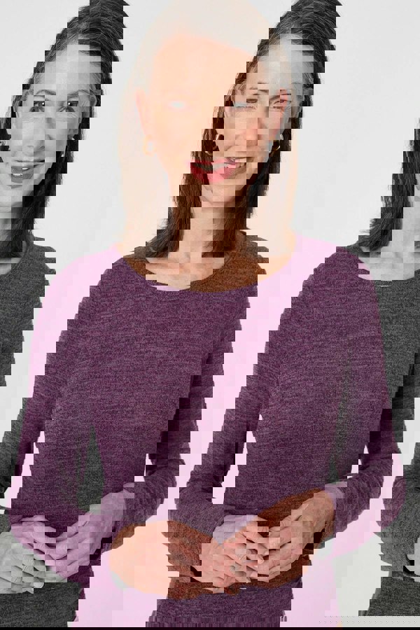 Purple | Ruched Button Detail Short Shift Dress
