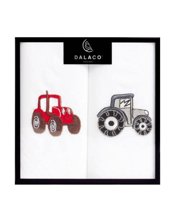 Farming themed hankies, mens tractor hankies