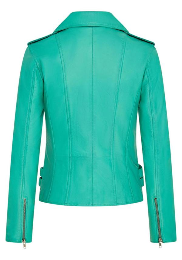 Infinity Leather Womens Leather Vintage Brando Biker Jacket-Orlando