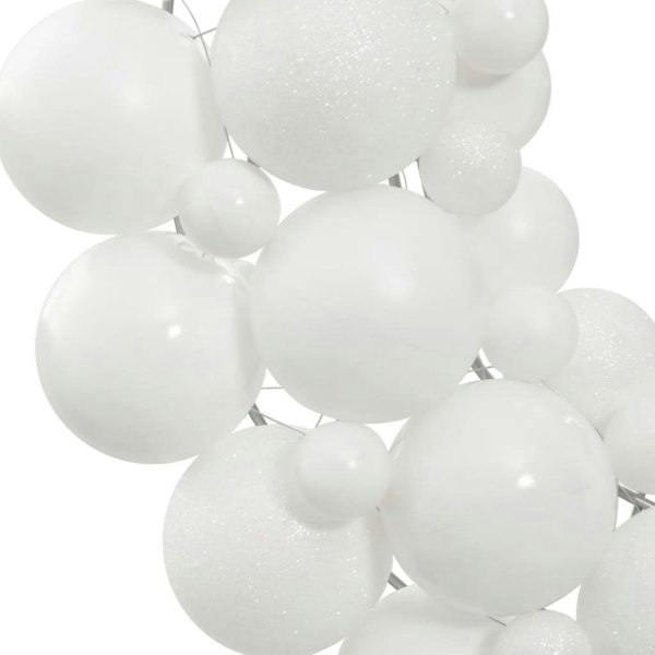 Berkfield Christmas Wreath White 45 cm Polystyrene
