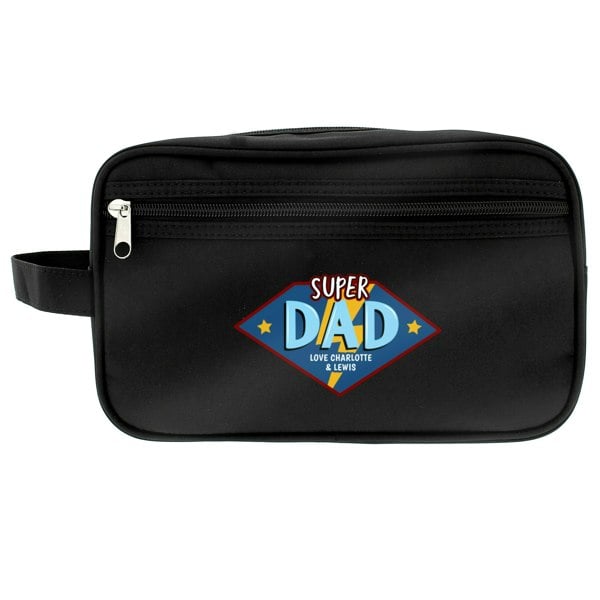 Personalised Memento Company Personalised Super Dad Toiletry Bag