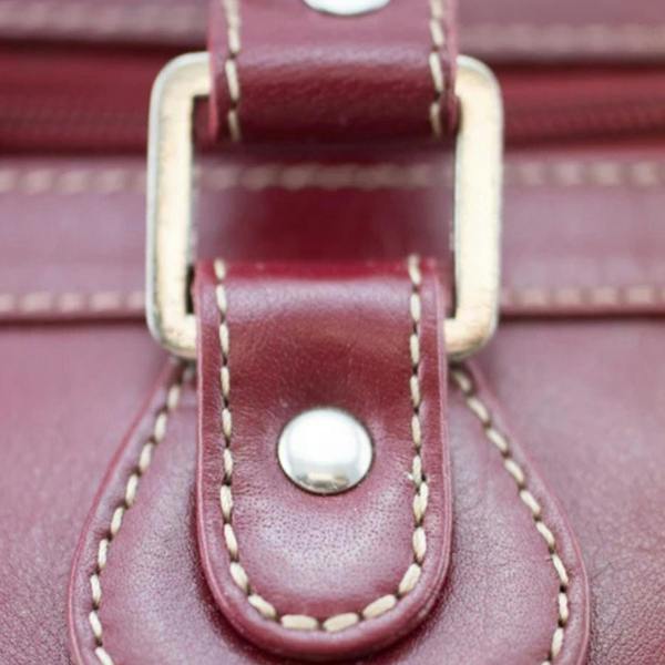 Mala Leather Edgbaston Leather Cricket Holdall Red Weekend Travel Bag