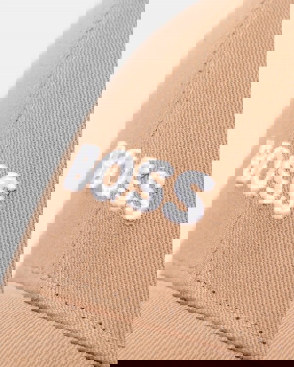 BOSS Orange Zed Mens Cotton-Twill Six-Panel Cap with Embroidered Logo NOS - Medium Beige 260