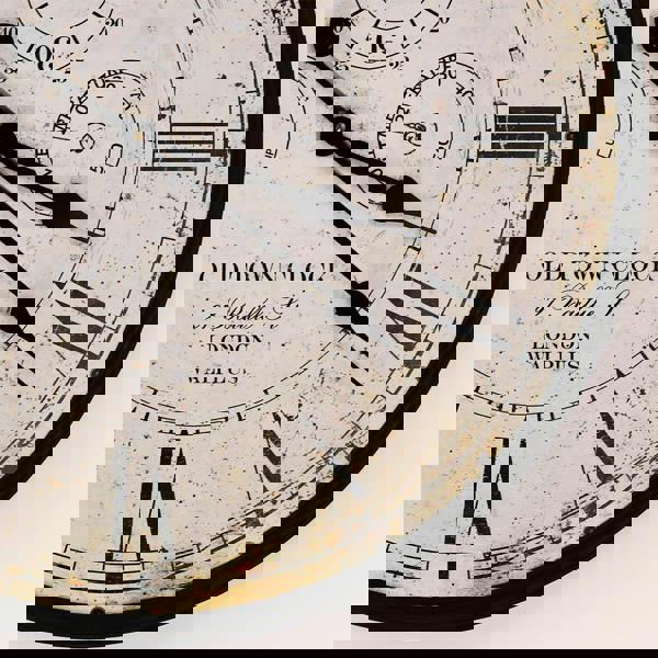 WALPLUS WC2130 - Vintage Rusty looked Metal Wall Clock - 60 cm / 23.6 in