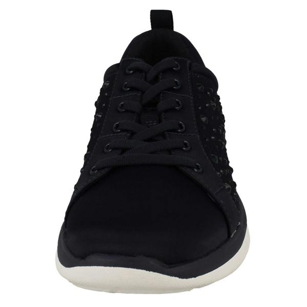 Clarks Ladies CLOUDSTEPPERS By Clarks Jewel Embellished Detailed Trainers Ezera Ave