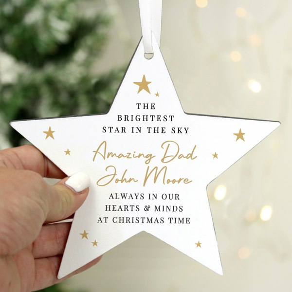 Personalised Memento Company Personalised Christmas Memorial Star Ornament