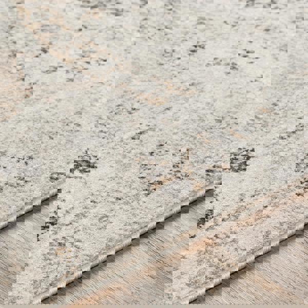 Livabliss Indigo-Vintage Off-White Beige Grey Traditional Floral Boho Rug