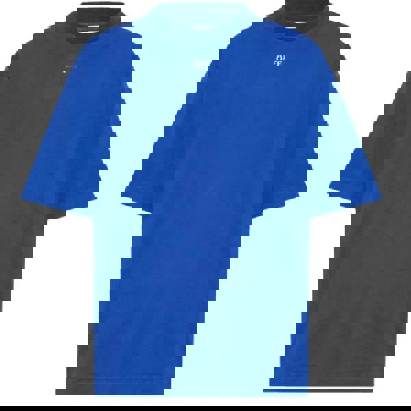 Off White Mens Logo Stamp T-Shirt - Dark Blue - 