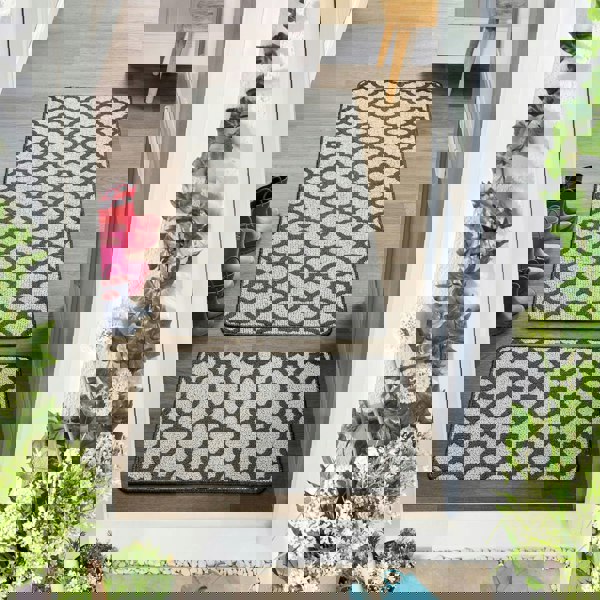 My Mat Stain Resistant Moroccan Tile Charcoal