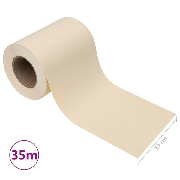 Berkfield Garden Privacy Screen PVC 35x0.19 m Cream