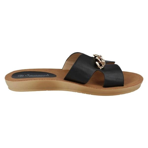 Savannah Ladies Savannah Open Toe Casual Mules