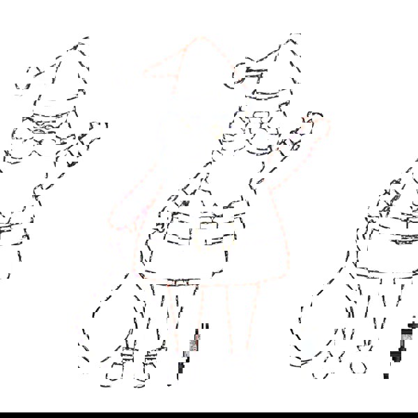 Samuel Alexander 1.18m x 88cm Light up FlexiBright Santa Decoration with 469 Twinkling Multi-Coloured LEDs